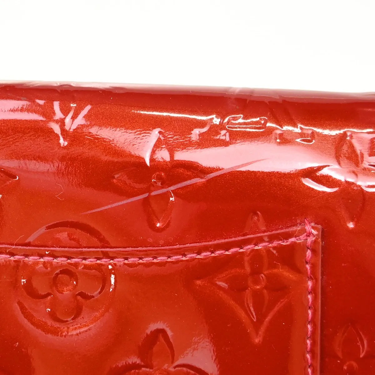 Louis Vuitton Rossmore Handbag Monogram Vernis Red Patent_Leather Shoulder Bag Bag (Pre-Owned)