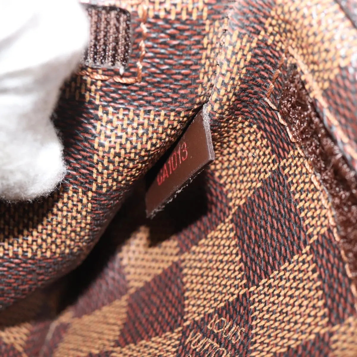Louis Vuitton Geronimos Waist Damier Brown Canvas Shoulder Bag Bag (Pre-Owned)
