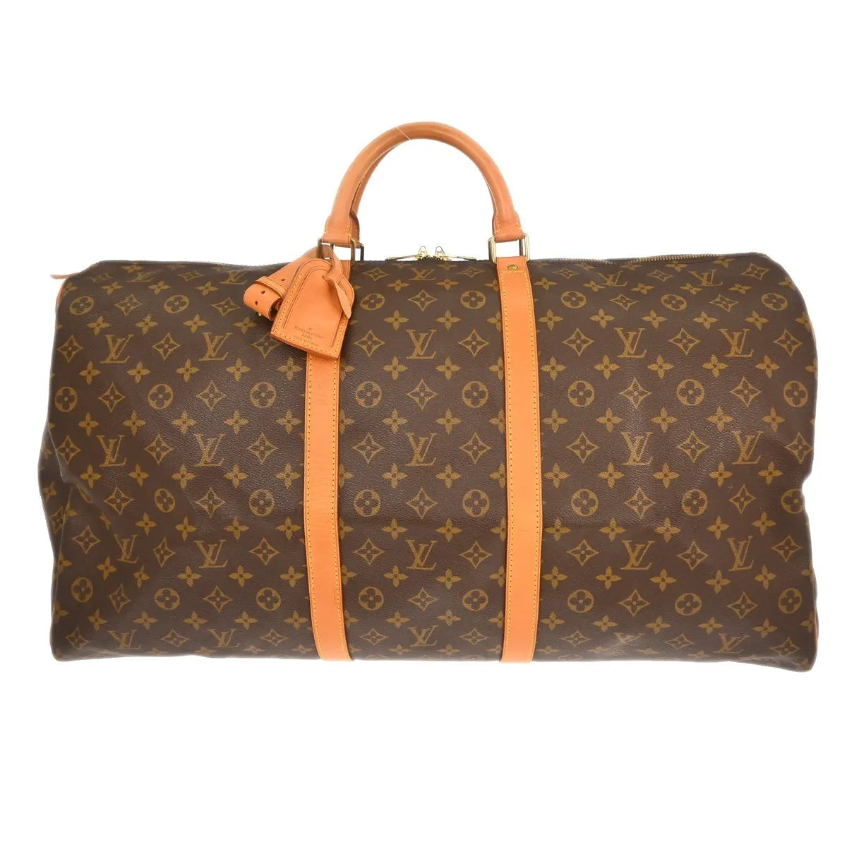 Louis Vuitton Keepall Monogram Canvas Brown Canvas Travel Bag Bag (Pre-Owned)