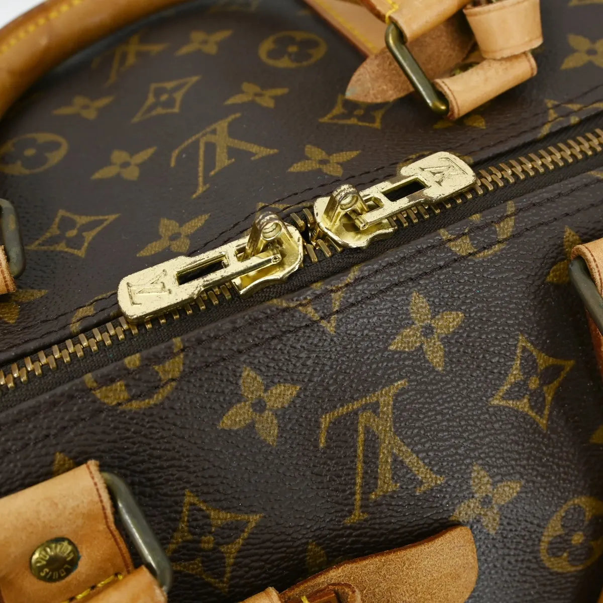 Louis Vuitton Keepall Bag Monogram Canvas Brown Canvas Travel Bag Bag (Pre-Owned)