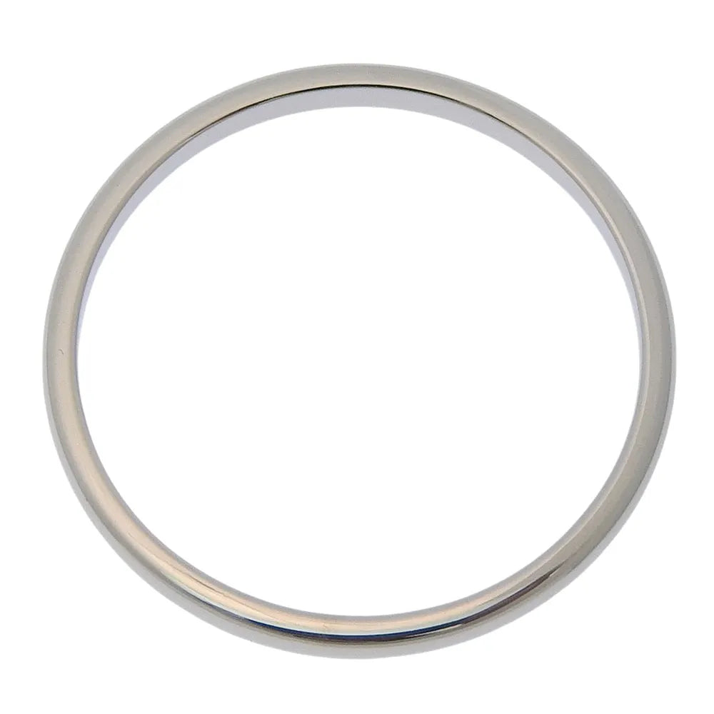 Cartier 1895 Wedding Band Platinum Silver Platinum Ring Jewelry (Pre-Owned)