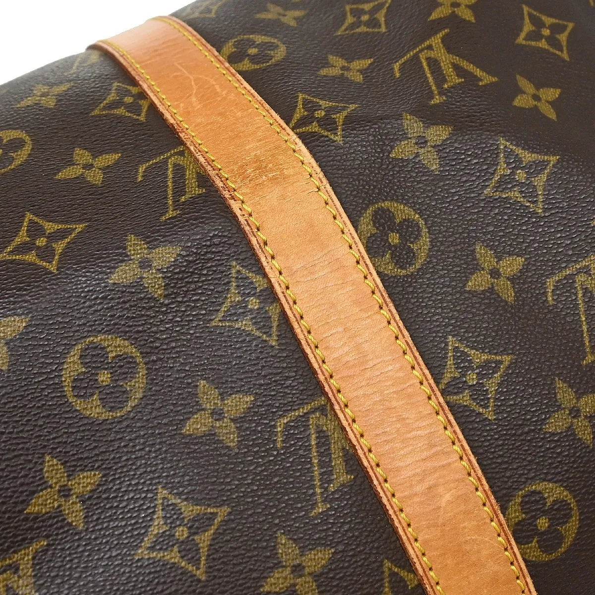 Louis Vuitton Keepall Bag Monogram Canvas Brown Canvas Travel Bag Bag (Pre-Owned)
