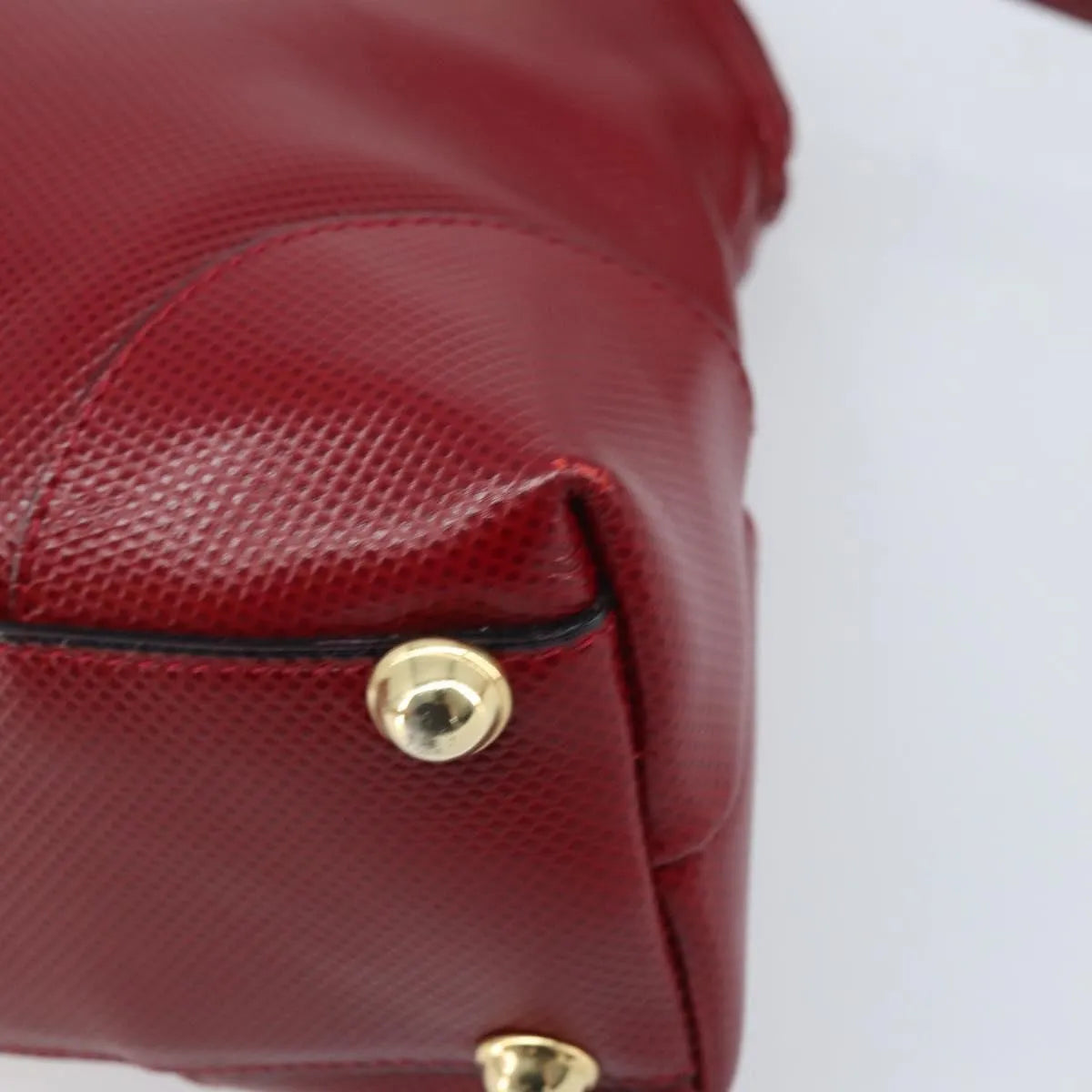 Bottega Veneta Vintage Leather Red Leather Handbag (Pre-Owned)