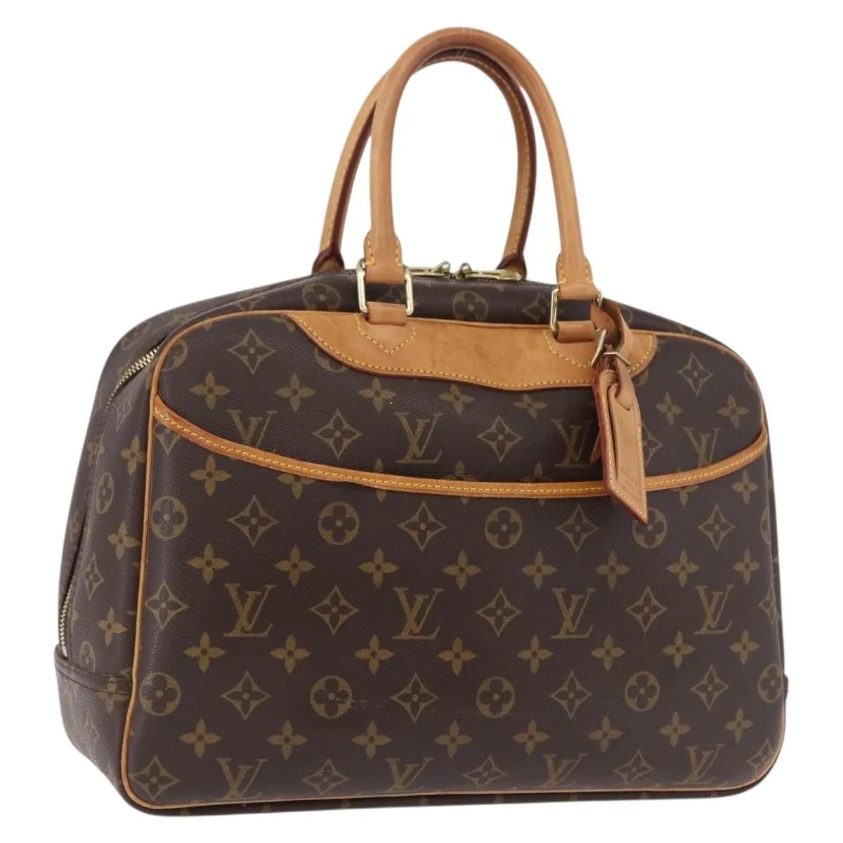 Louis Vuitton Deauville Monogram Brown Canvas Handbag (Pre-Owned)