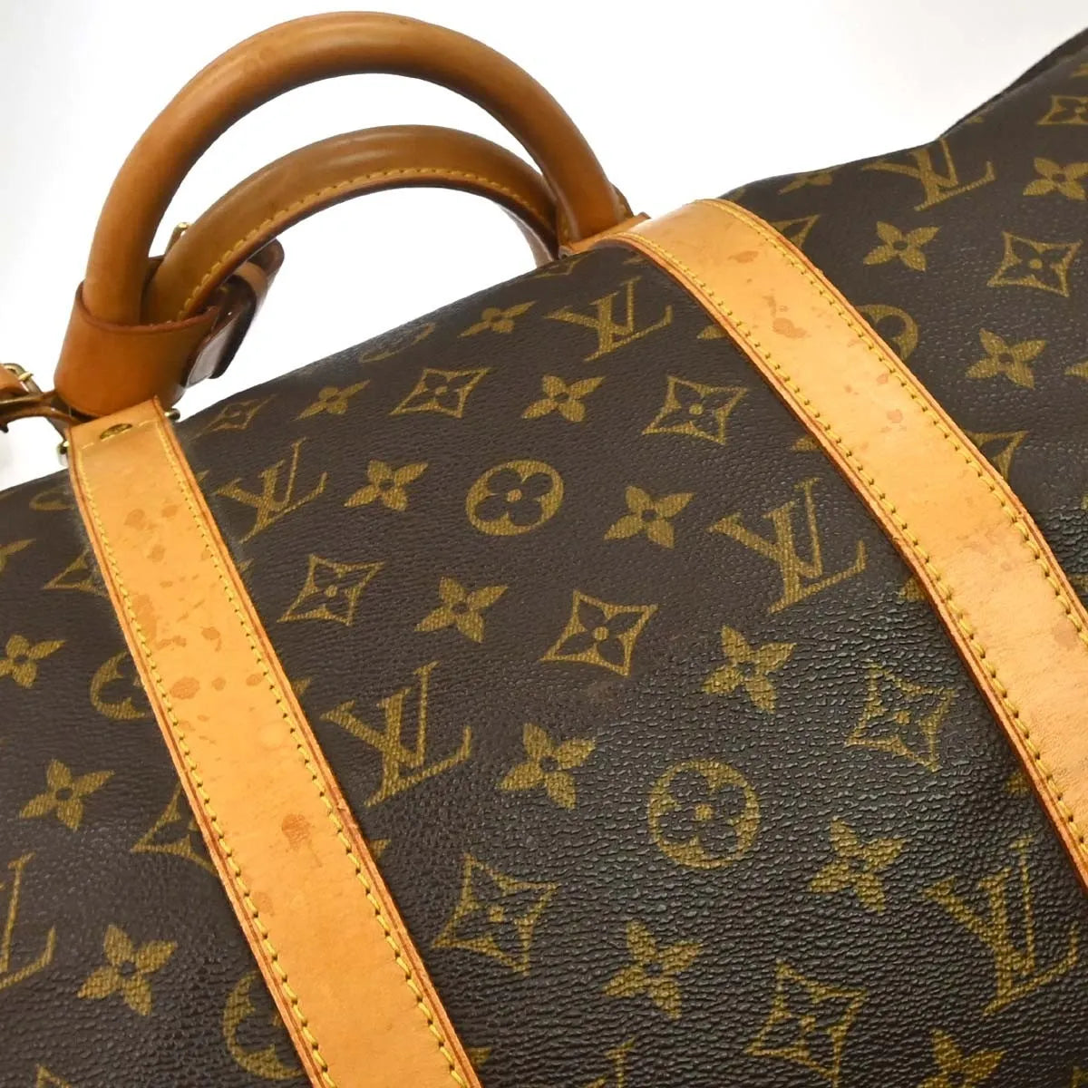 Louis Vuitton Keepall Monogram Canvas Brown Canvas Travel Bag Bag (Pre-Owned)