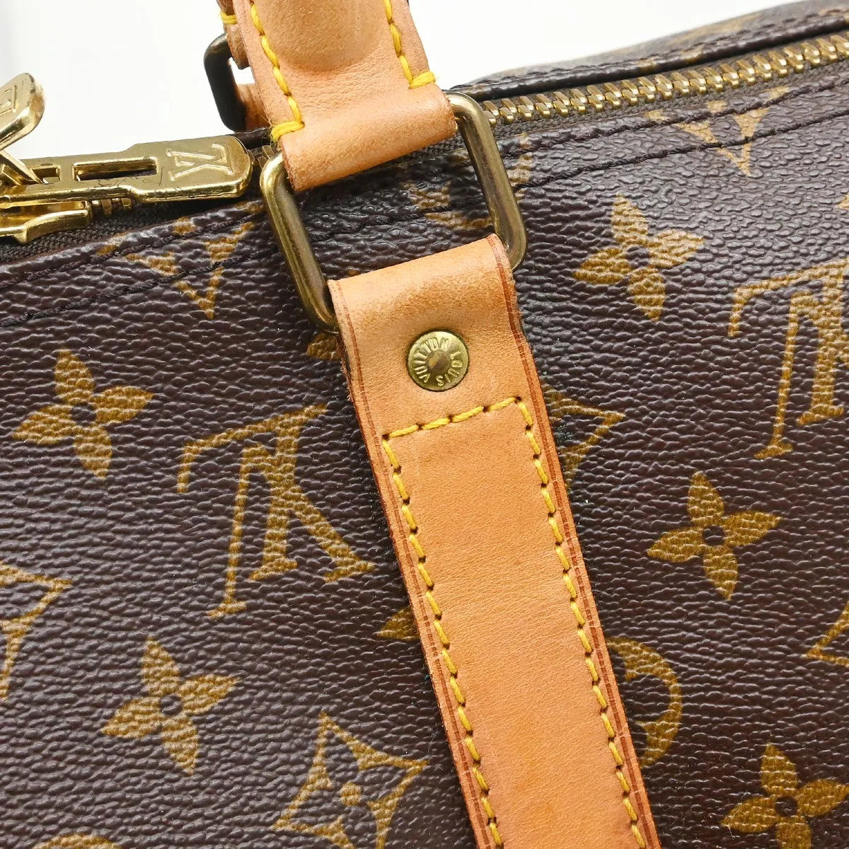 Louis Vuitton Keepall Bag Monogram Canvas Brown Canvas Travel Bag Bag (Pre-Owned)