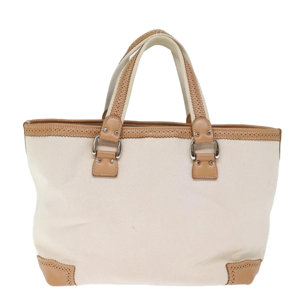 Burberry Blue Label Canvas Beige Canvas Tote Bag Bag (Pre-Owned)