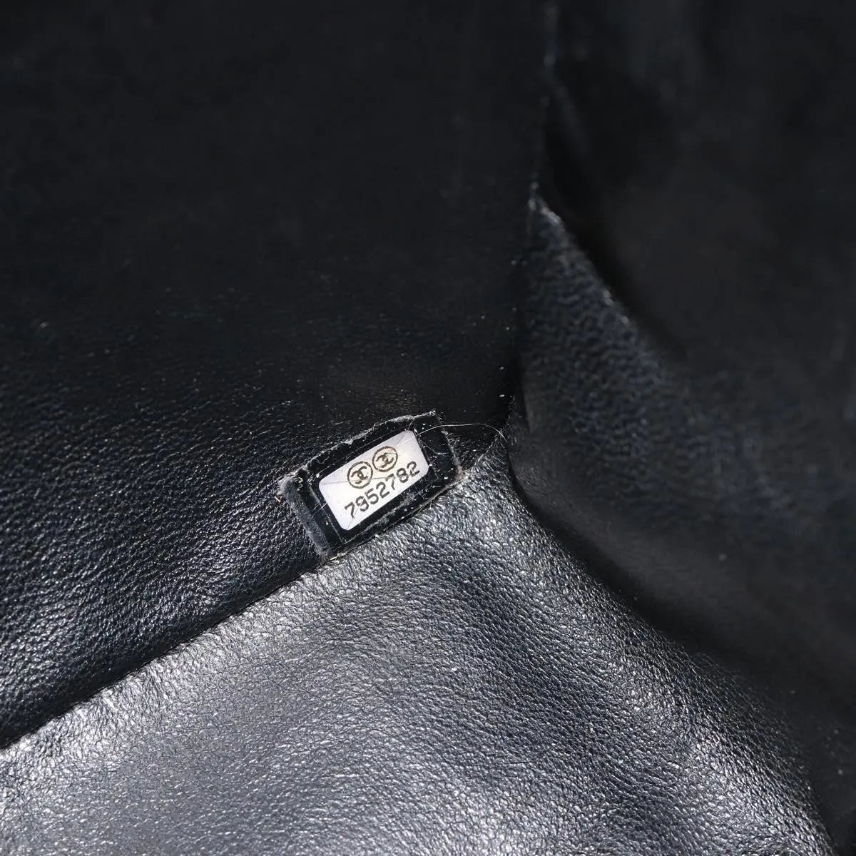 Chanel Chocolate Bar Cc Tote Quilted Patent Black Patent_Leather Tote Bag Bag (Pre-Owned)
