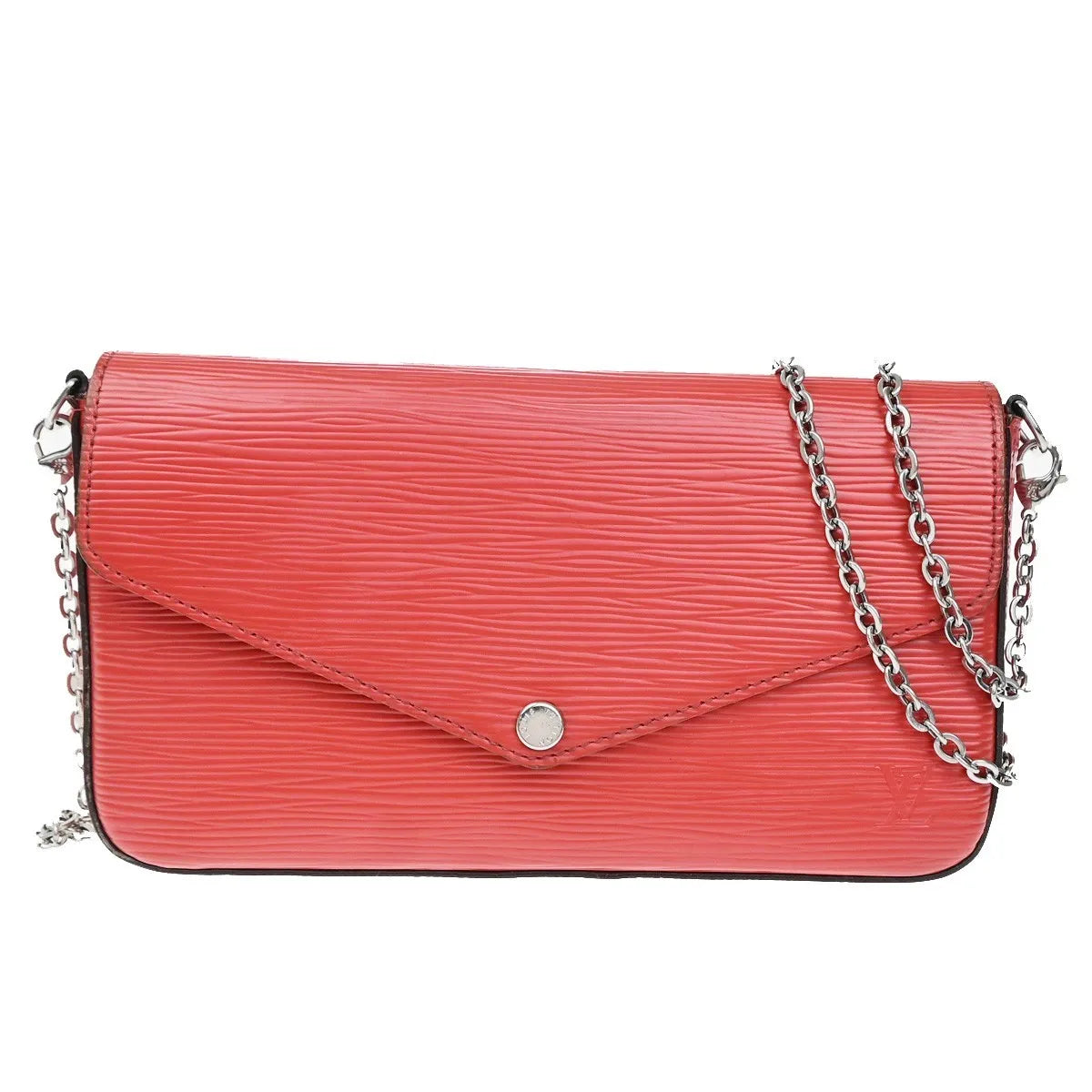 Louis Vuitton Felicie Chain Epi Leather Red Leather Clutche & Pouche Bag (Pre-Owned)