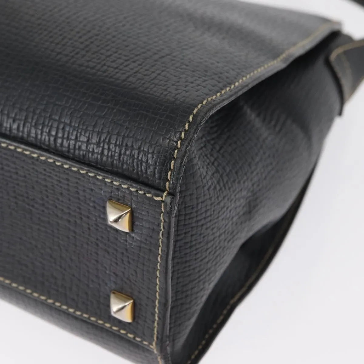 Loewe Vintage Leather Navy Leather Shoulder Bag Bag (Pre-Owned)