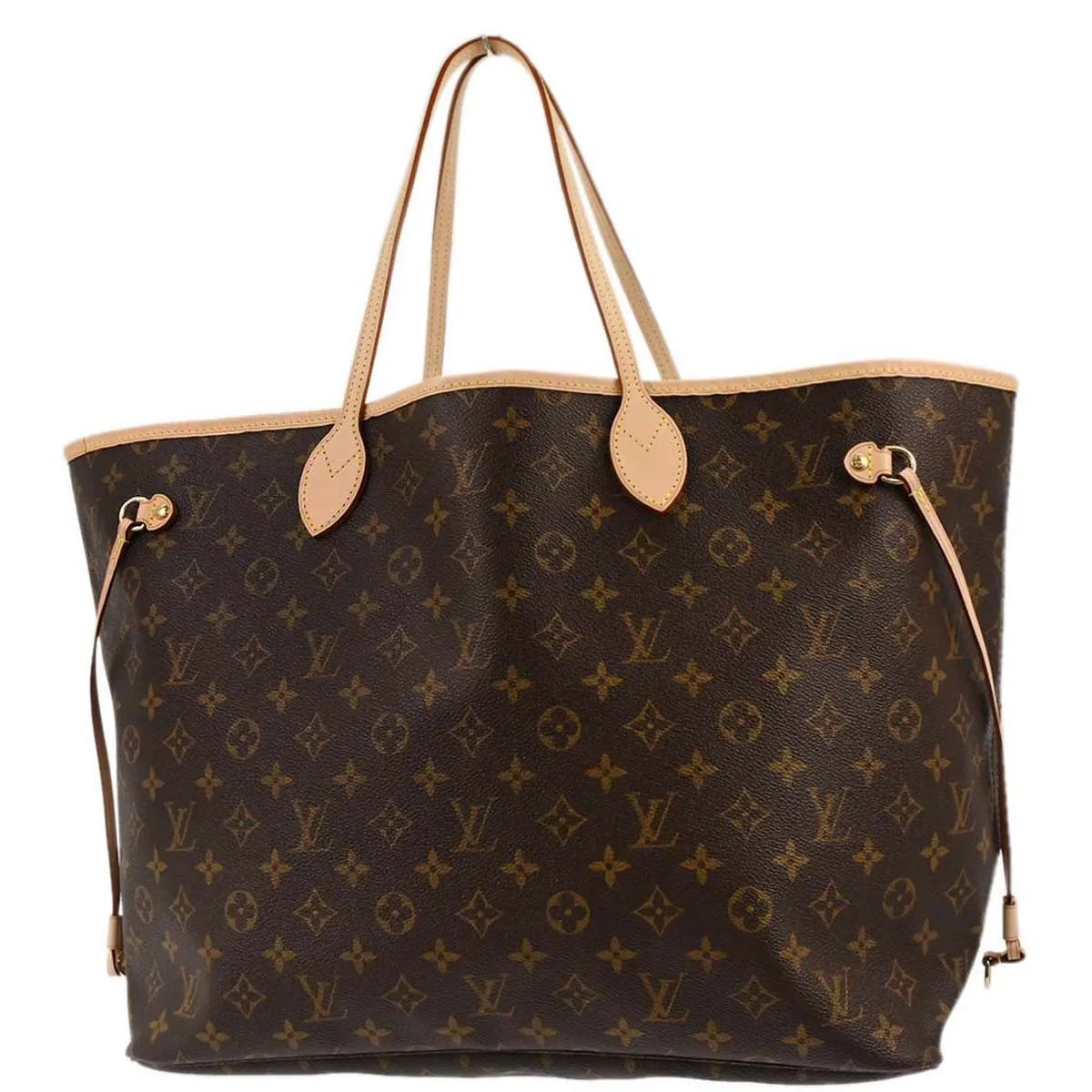 Louis Vuitton Neverfull Tote Monogram Canvas Brown Canvas Handbag (Pre-Owned)