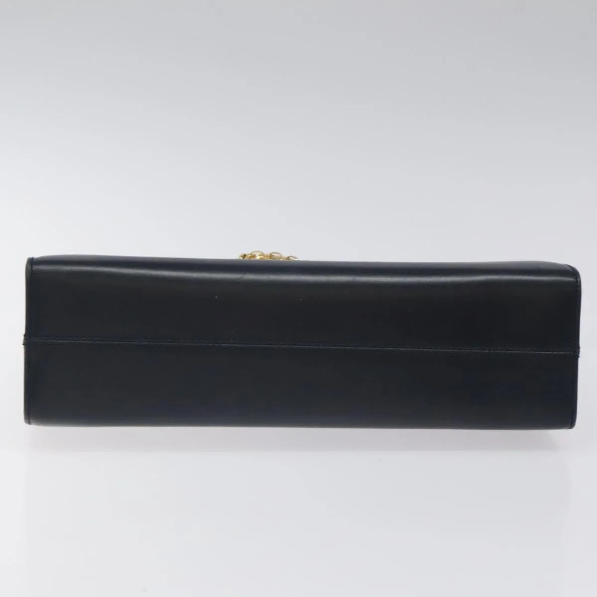 Salvatore Ferragamo Vintage Gancini Chain Leather Navy Leather Shoulder Bag Bag (Pre-Owned)