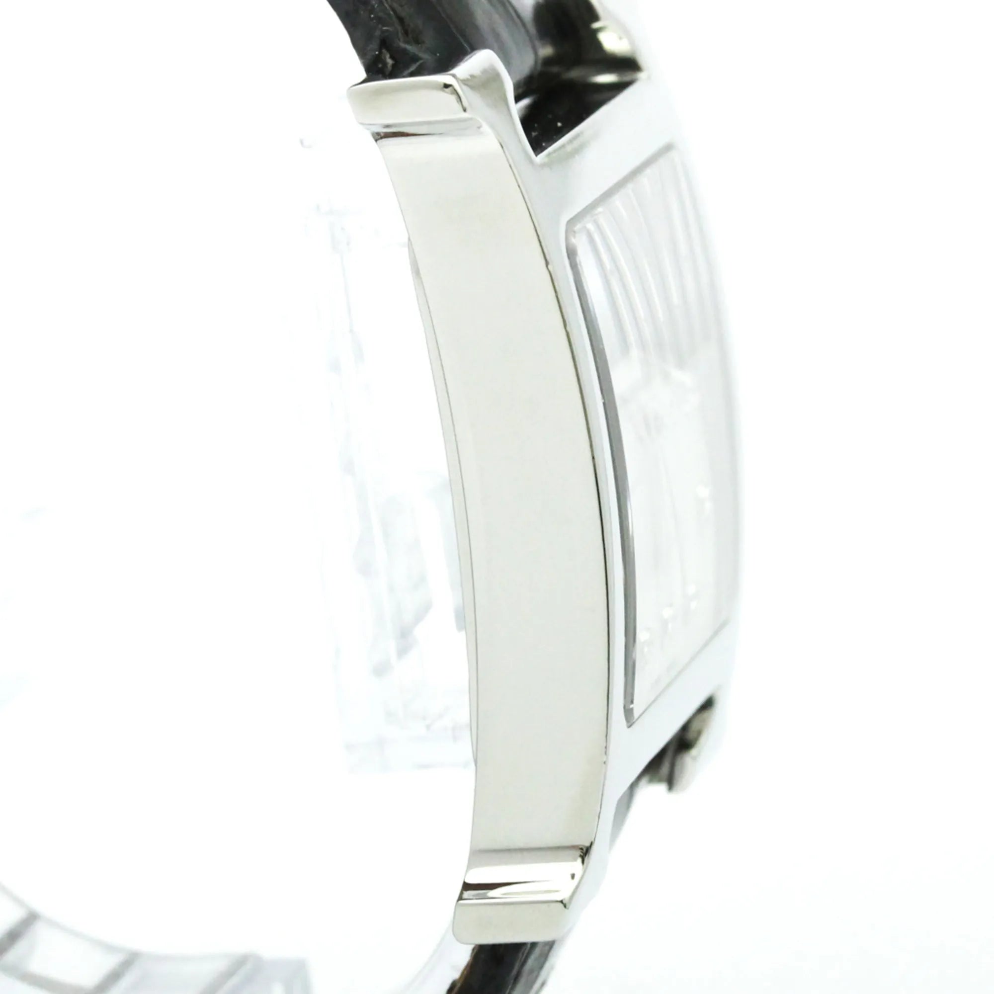 Hermes Heure H Quartz Stainless Steel And Alligator With Diamond Markers And Mother Of Pearl Watch (Pre-Owned)