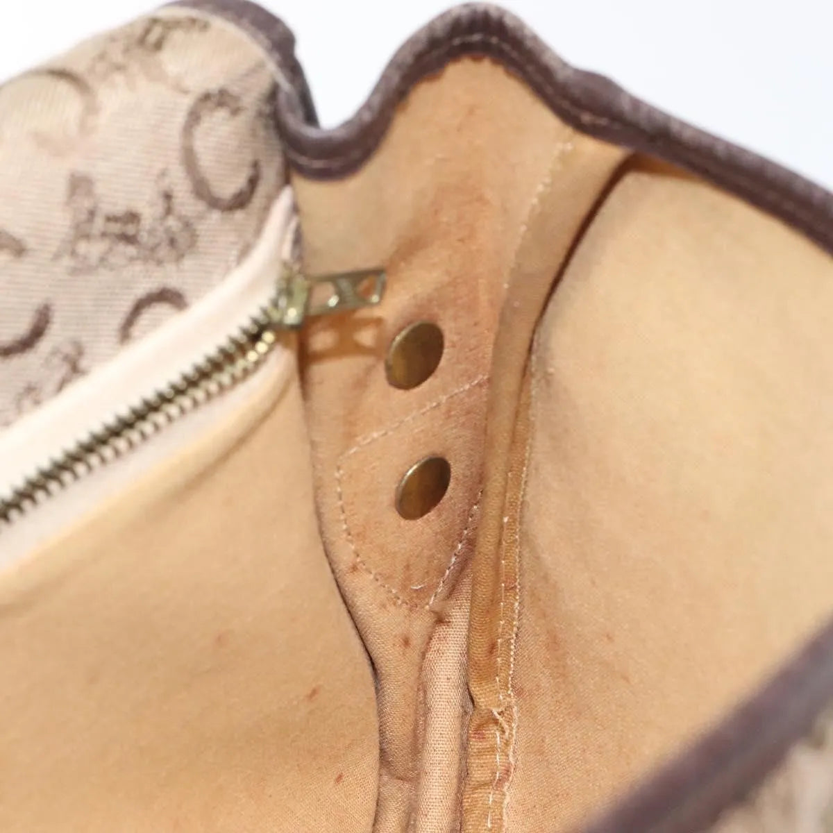 Celine C Sulky Canvas Brown Canvas Shoulder Bag Bag (Pre-Owned)