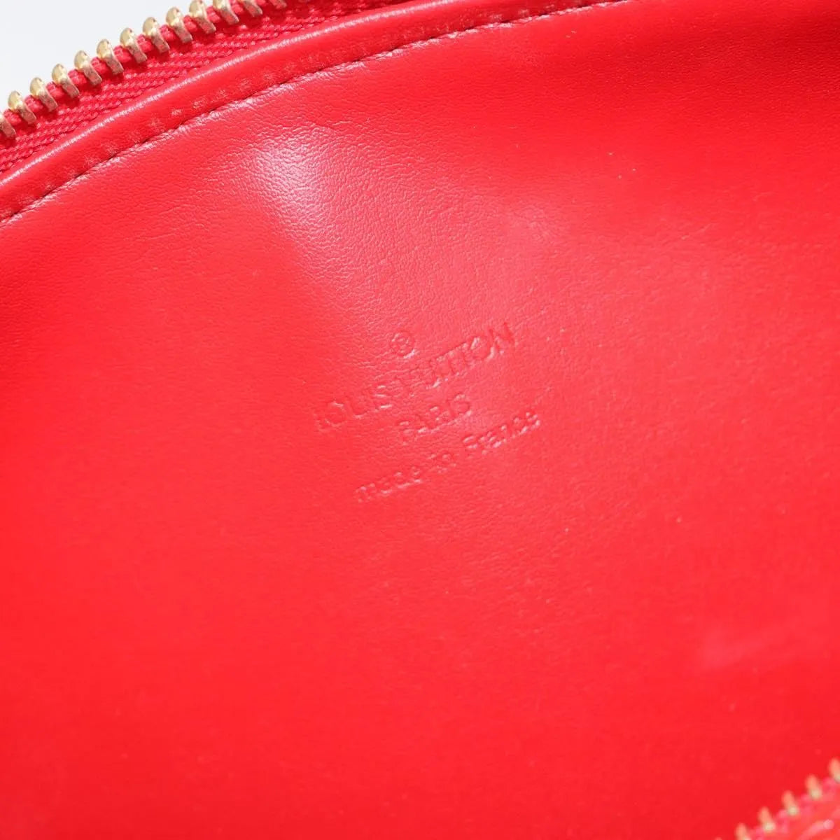 Louis Vuitton Bedford Monogram Vernis Red Patent_Leather Handbag (Pre-Owned)