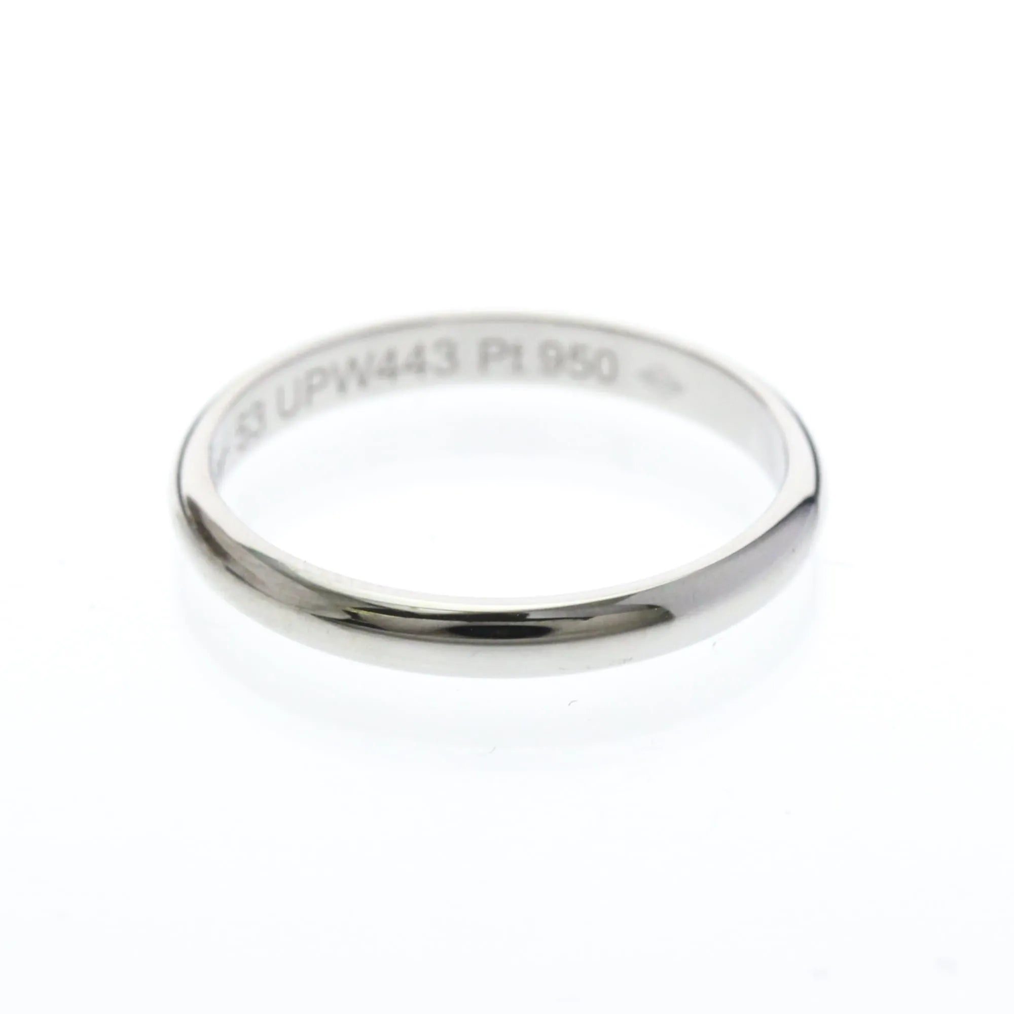 Cartier 1895 Wedding Band Platinum Silver Platinum Ring Jewelry (Pre-Owned)