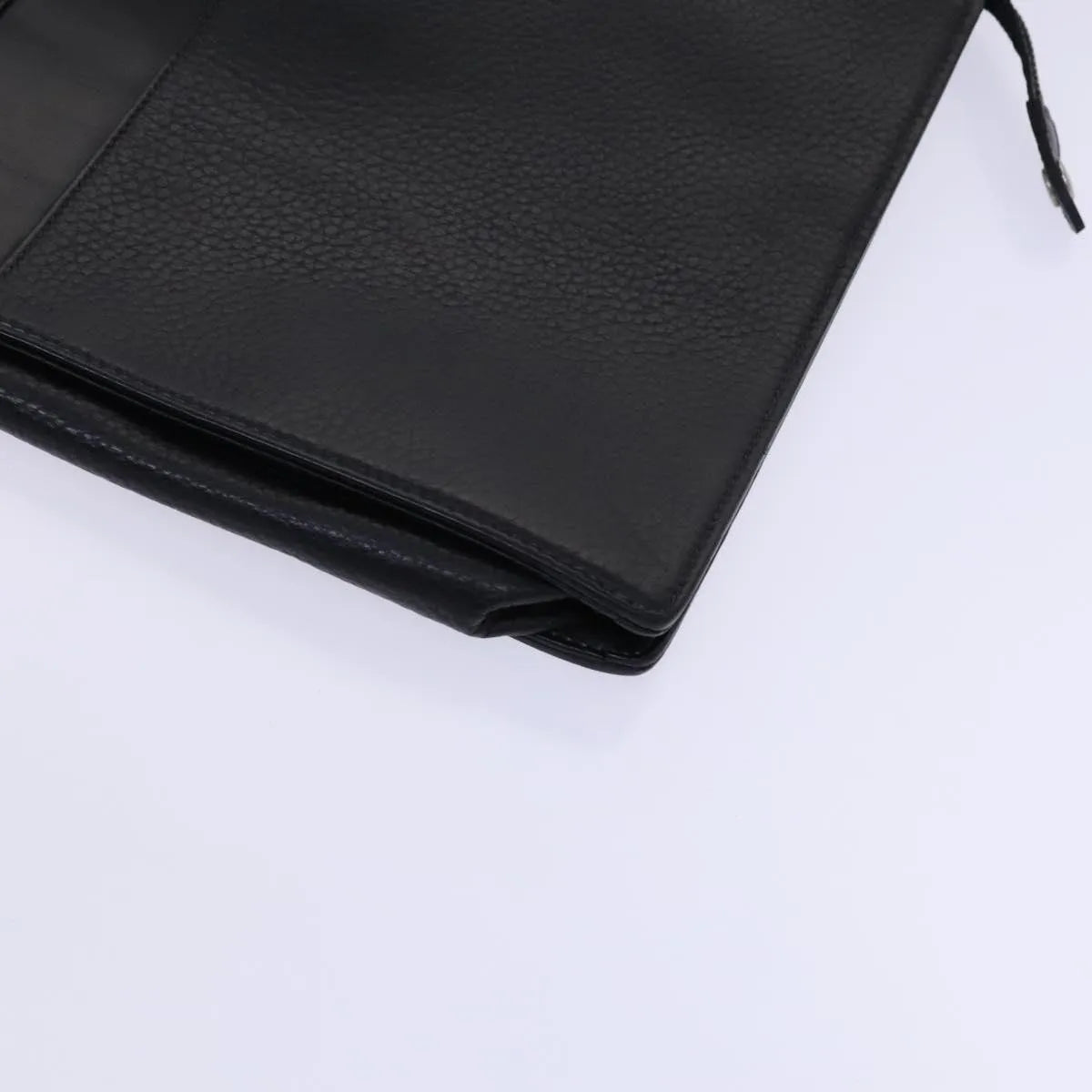 Burberry Vintage Leather Black Leather Briefcase Bag (Pre-Owned)