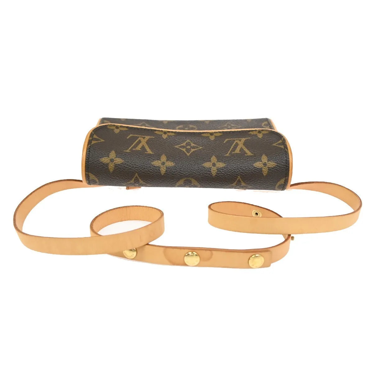 Louis Vuitton Florentine Waist Monogram Canvas Brown Canvas Clutche & Pouche Bag (Pre-Owned)