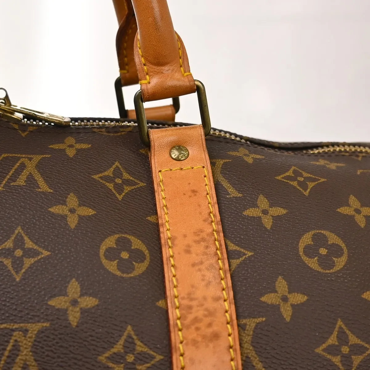 Louis Vuitton Keepall Canvas Brown Canvas Travel Bag Bag (Pre-Owned)