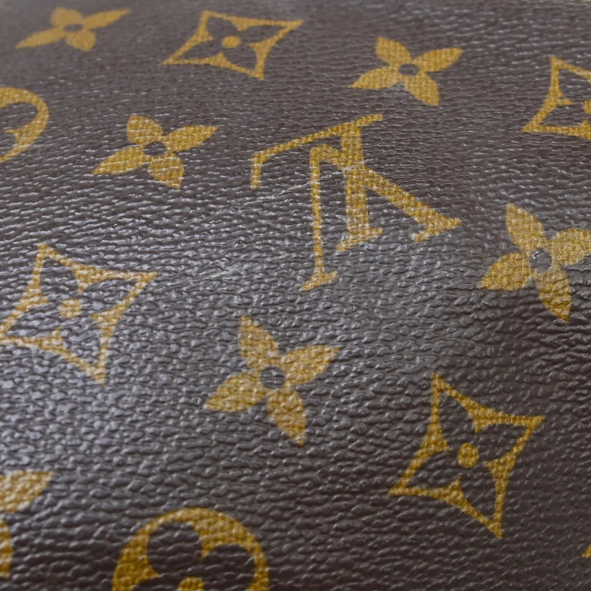 Louis Vuitton Speedy Handbag Monogram Canvas Brown Canvas Handbag (Pre-Owned)