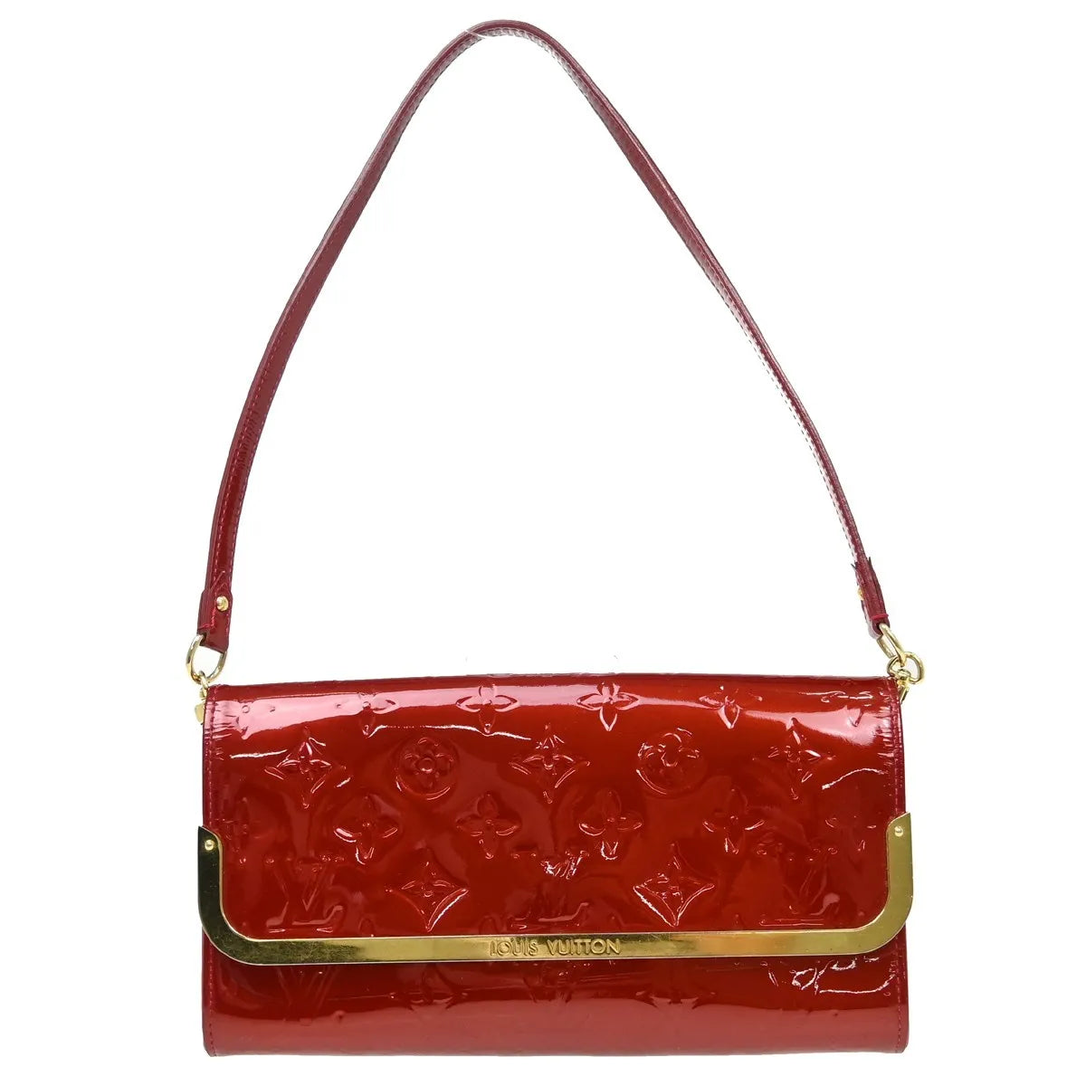 Louis Vuitton Rossmore Handbag Monogram Vernis Red Patent_Leather Shoulder Bag Bag (Pre-Owned)