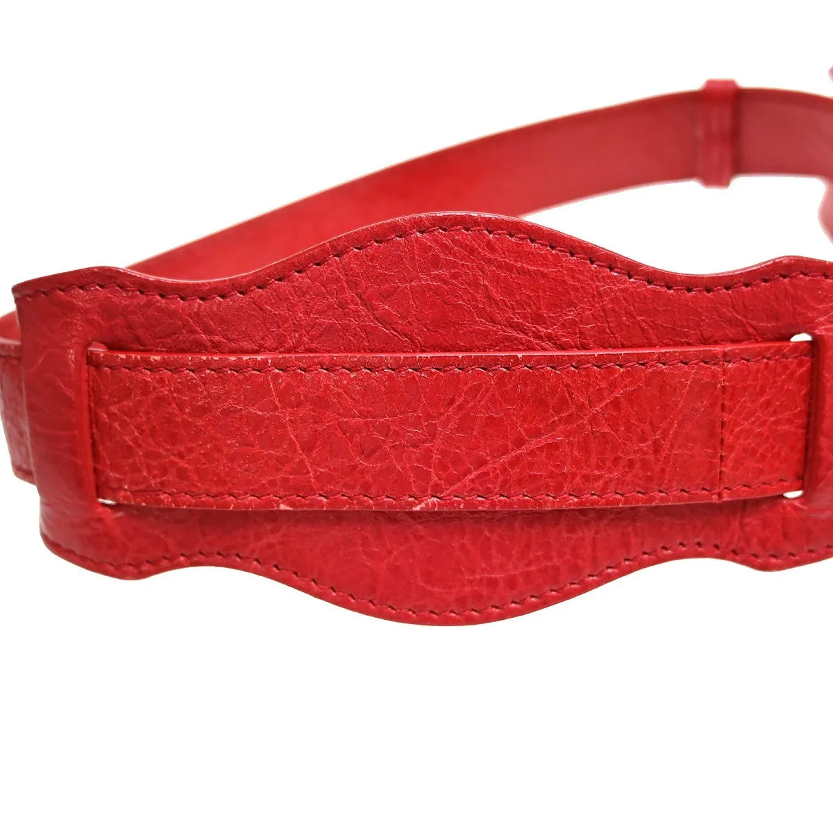Balenciaga City Classic Studs Leather Red Leather Handbag (Pre-Owned)