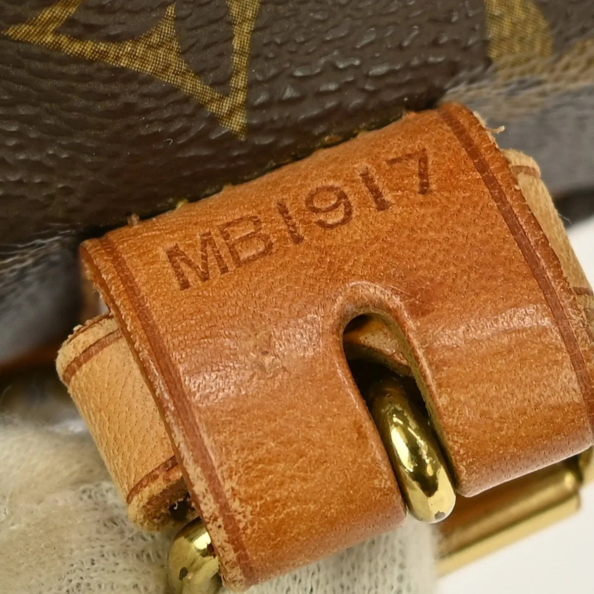 Louis Vuitton Saumur Handbag Monogram Canvas Brown Canvas Shoulder Bag Bag (Pre-Owned)