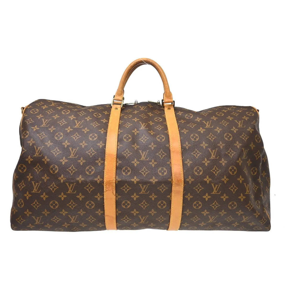 Louis Vuitton Keepall Bandouliere Monogram Canvas Brown Canvas Travel Bag Bag (Pre-Owned)