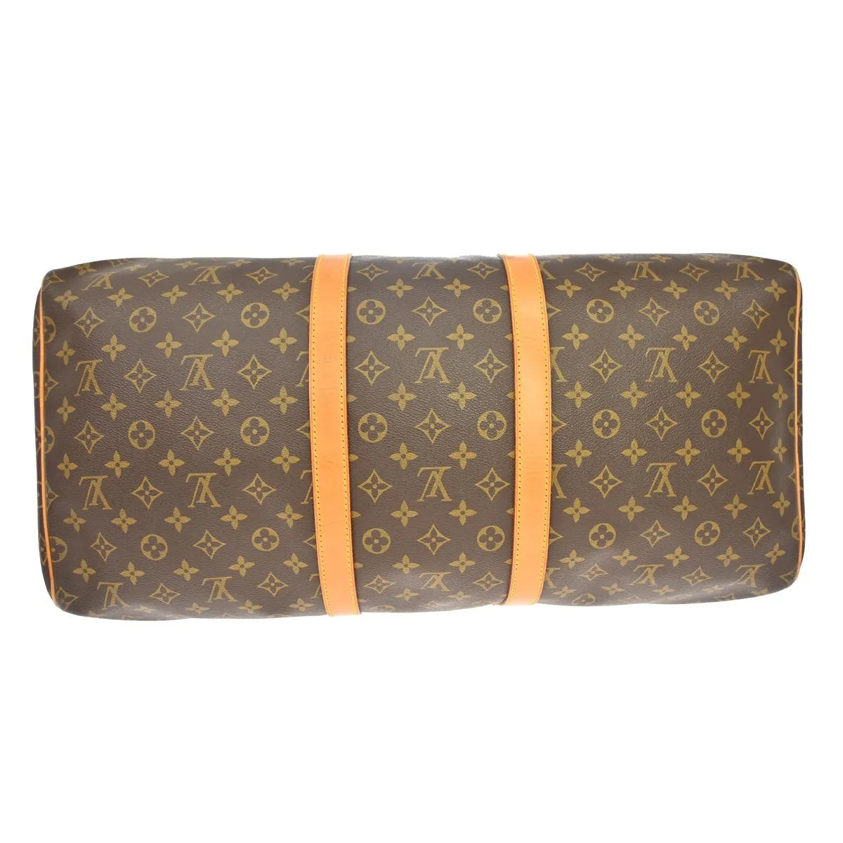 Louis Vuitton Keepall Monogram Brown Canvas Travel Bag Bag (Pre-Owned)