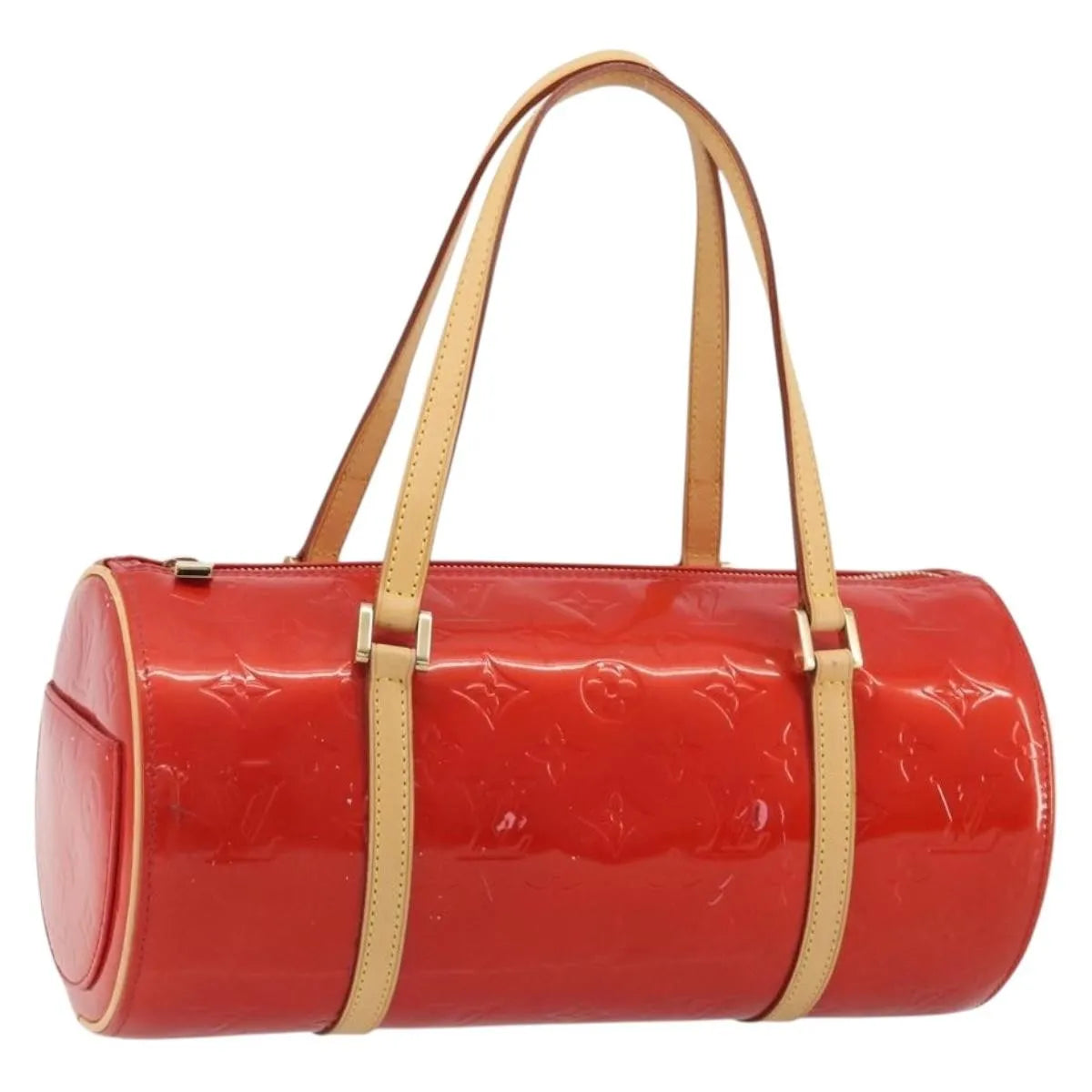 Louis Vuitton Bedford Monogram Vernis Red Patent_Leather Handbag (Pre-Owned)