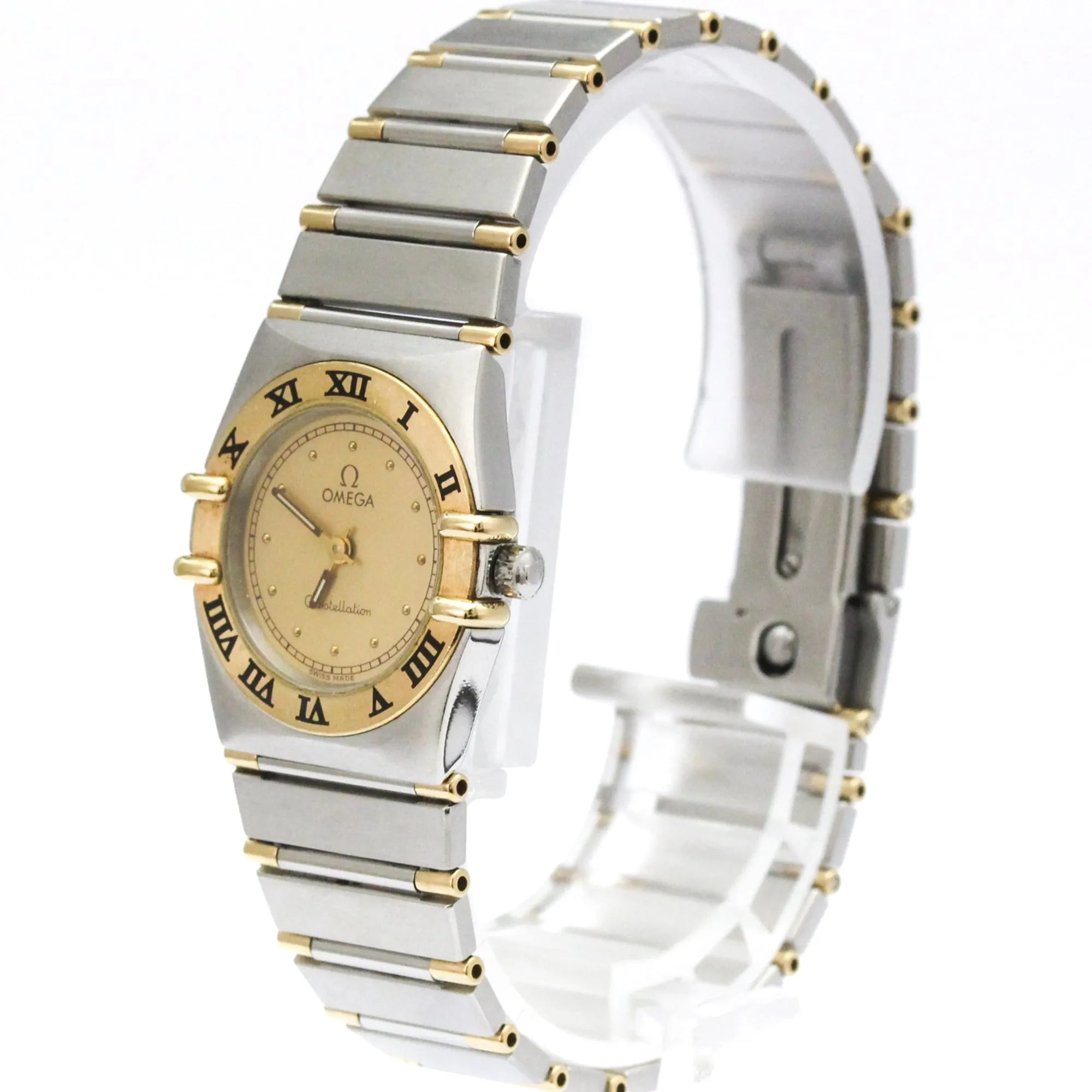 Omega Constellation Quartz Stainless Steel And Yellow Gold Watch (Pre-Owned)