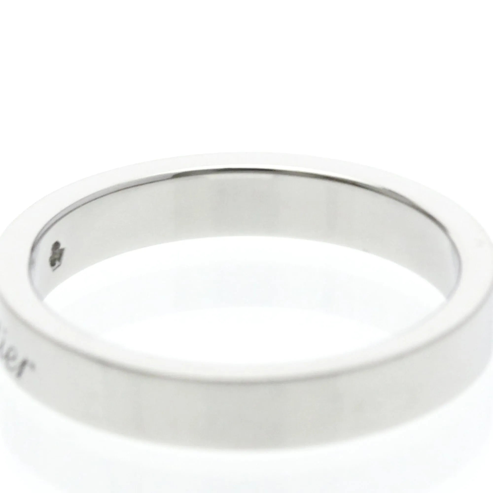 Cartier C De Cartier Wedding Band Platinum With Diamond Silver Platinum Ring Jewelry (Pre-Owned)