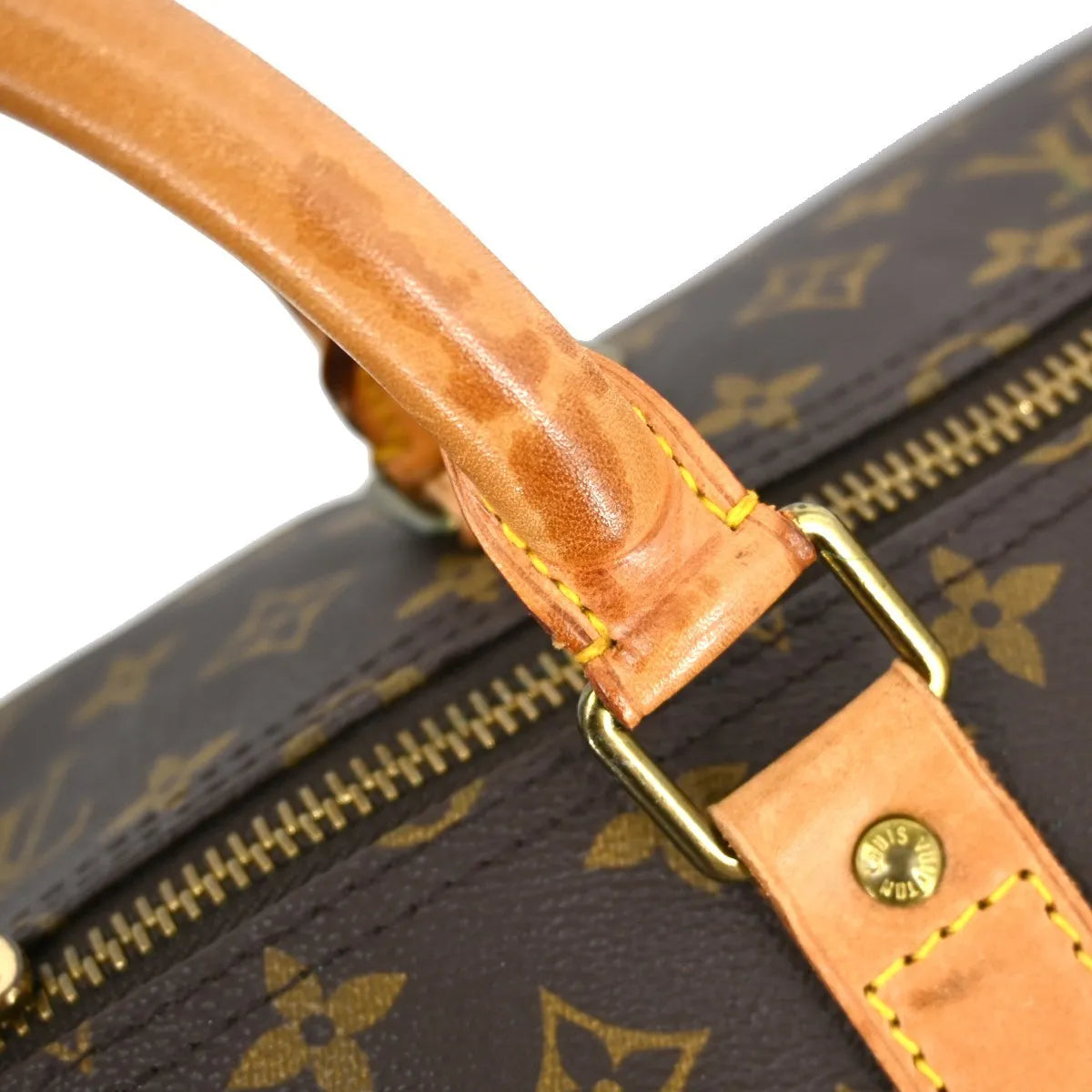 Louis Vuitton Keepall Bag Monogram Canvas Brown Canvas Travel Bag Bag (Pre-Owned)
