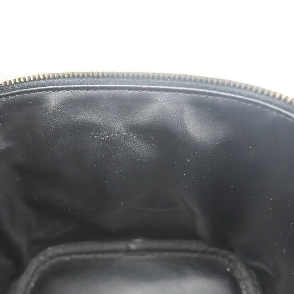 Chanel Vintage Timeless Cosmetic Case Caviar Black Leather Handbag (Pre-Owned)