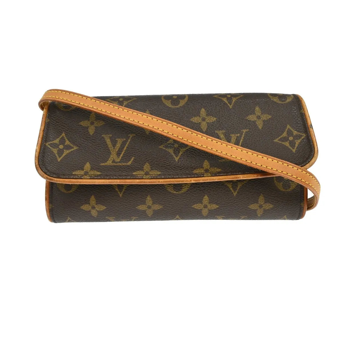 Louis Vuitton Twin Monogram Canvas Brown Canvas Clutche & Pouche Bag (Pre-Owned)