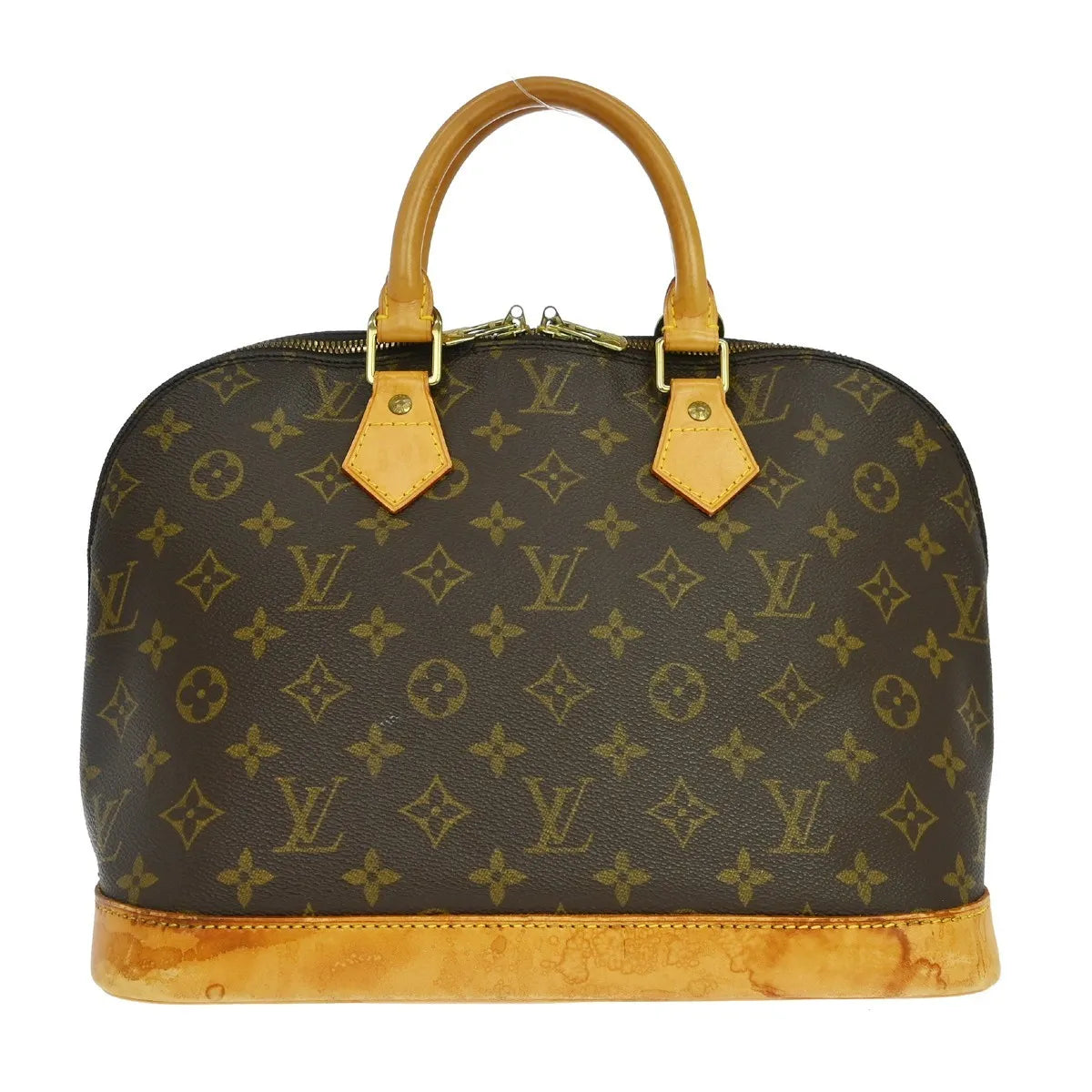 Louis Vuitton Alma Handbag Monogram Canvas Brown Canvas Handbag (Pre-Owned)