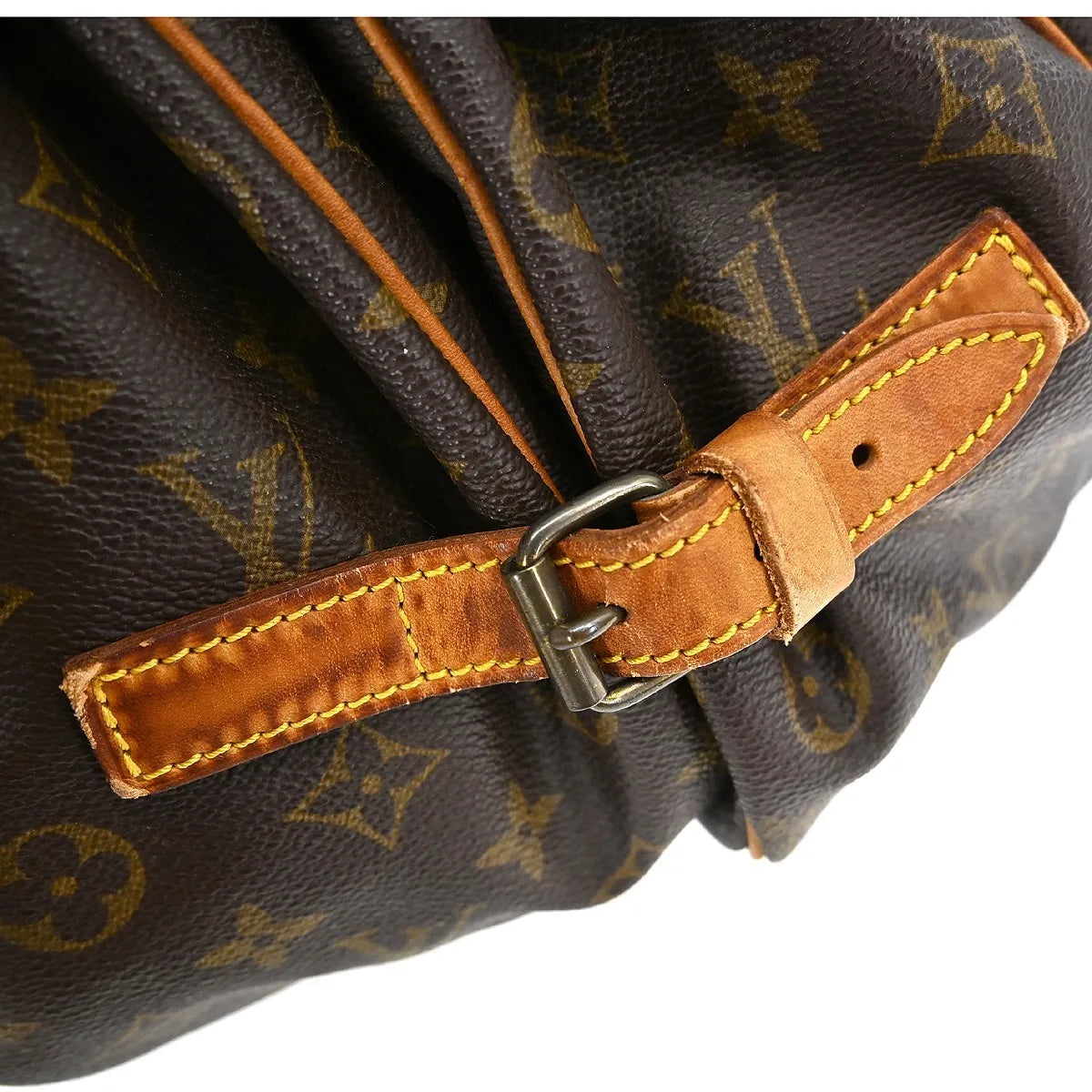 Louis Vuitton Saumur Monogram Canvas Brown Canvas Shoulder Bag Bag (Pre-Owned)