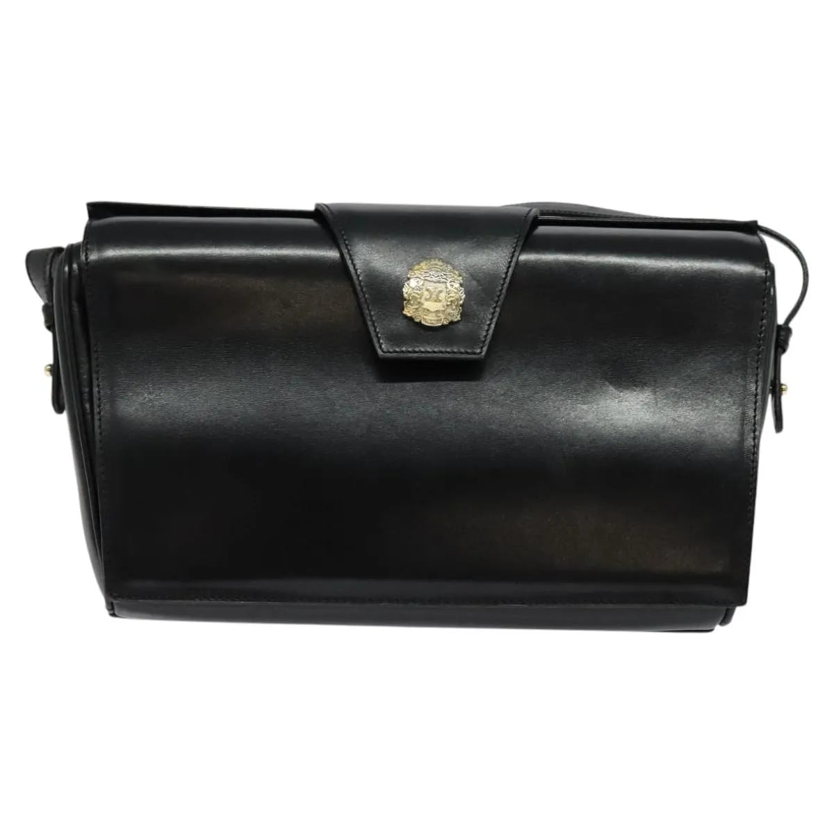 Celine Vintage Leather Black Leather Shoulder Bag Bag (Pre-Owned)