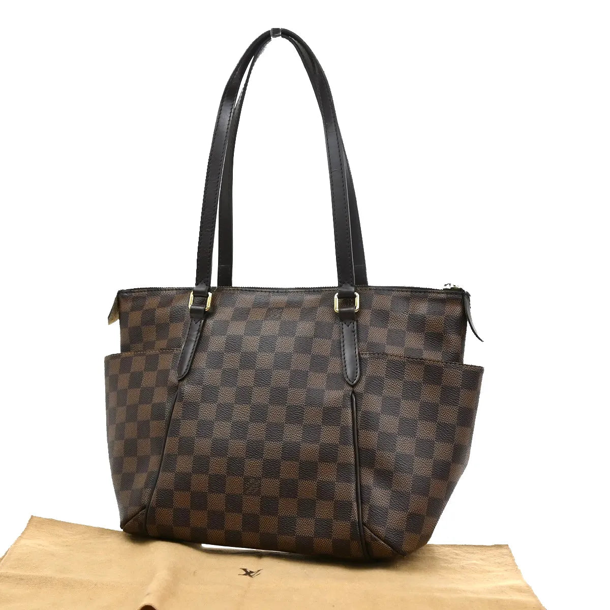 Louis Vuitton Totally Damier Brown Canvas Shoulder Bag Bag (Pre-Owned)