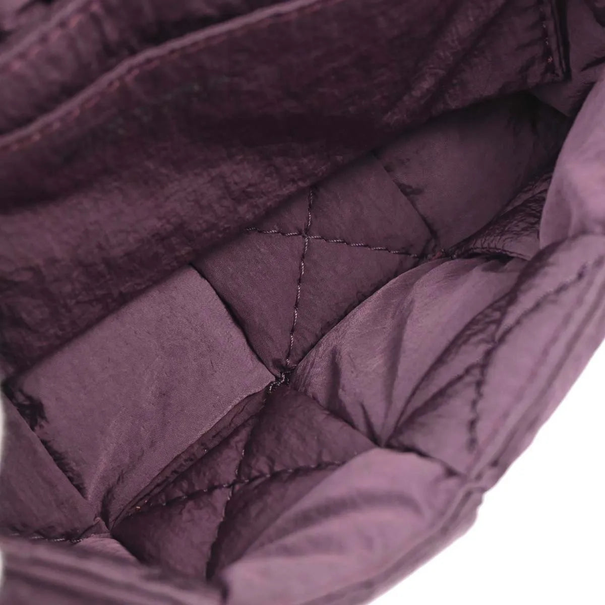 Bottega Veneta Padded Tech Cassette Intrecciato Nylon Purple Nylon Shoulder Bag Bag (Pre-Owned)