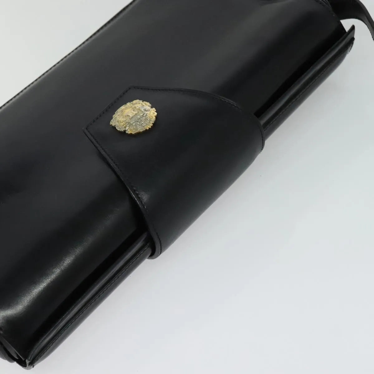 Celine Vintage Leather Black Leather Shoulder Bag Bag (Pre-Owned)