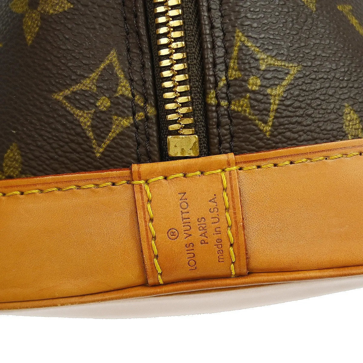 Louis Vuitton Vintage Alma Monogram Canvas Brown Canvas Handbag (Pre-Owned)