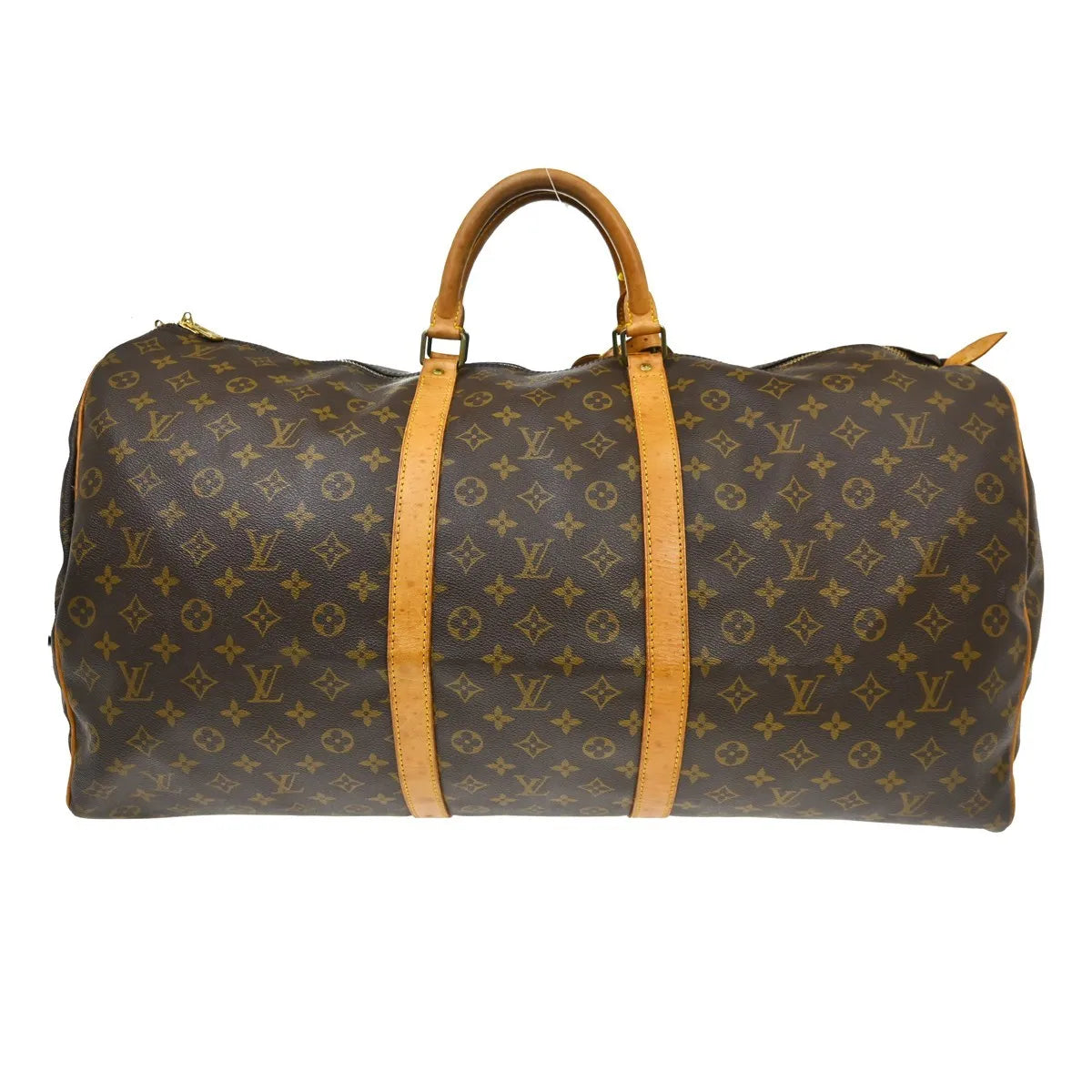 Louis Vuitton Keepall Monogram Canvas Brown Canvas Travel Bag Bag (Pre-Owned)