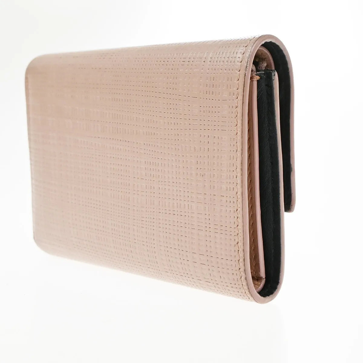 Loewe Anagram Trifold Flap Leather Pink Leather Wallets Accessory (Pre-Owned)