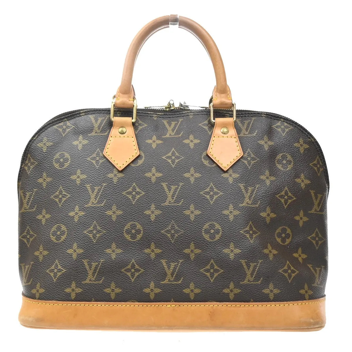 Louis Vuitton Alma Monogram Brown Canvas Handbag (Pre-Owned)