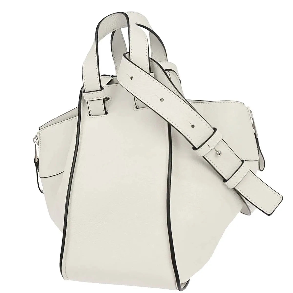 Loewe Hammock Leather White Leather Handbag (Pre-Owned)