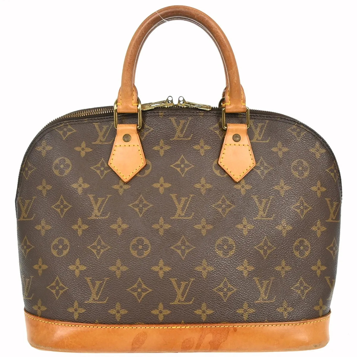 Louis Vuitton Alma Monogram Canvas Brown Canvas Handbag (Pre-Owned)