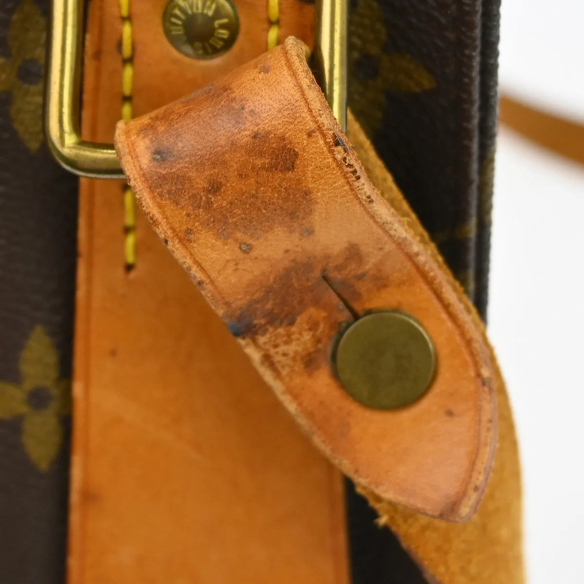 Louis Vuitton Cartouchiere Monogram Canvas Brown Canvas Shoulder Bag Bag (Pre-Owned)