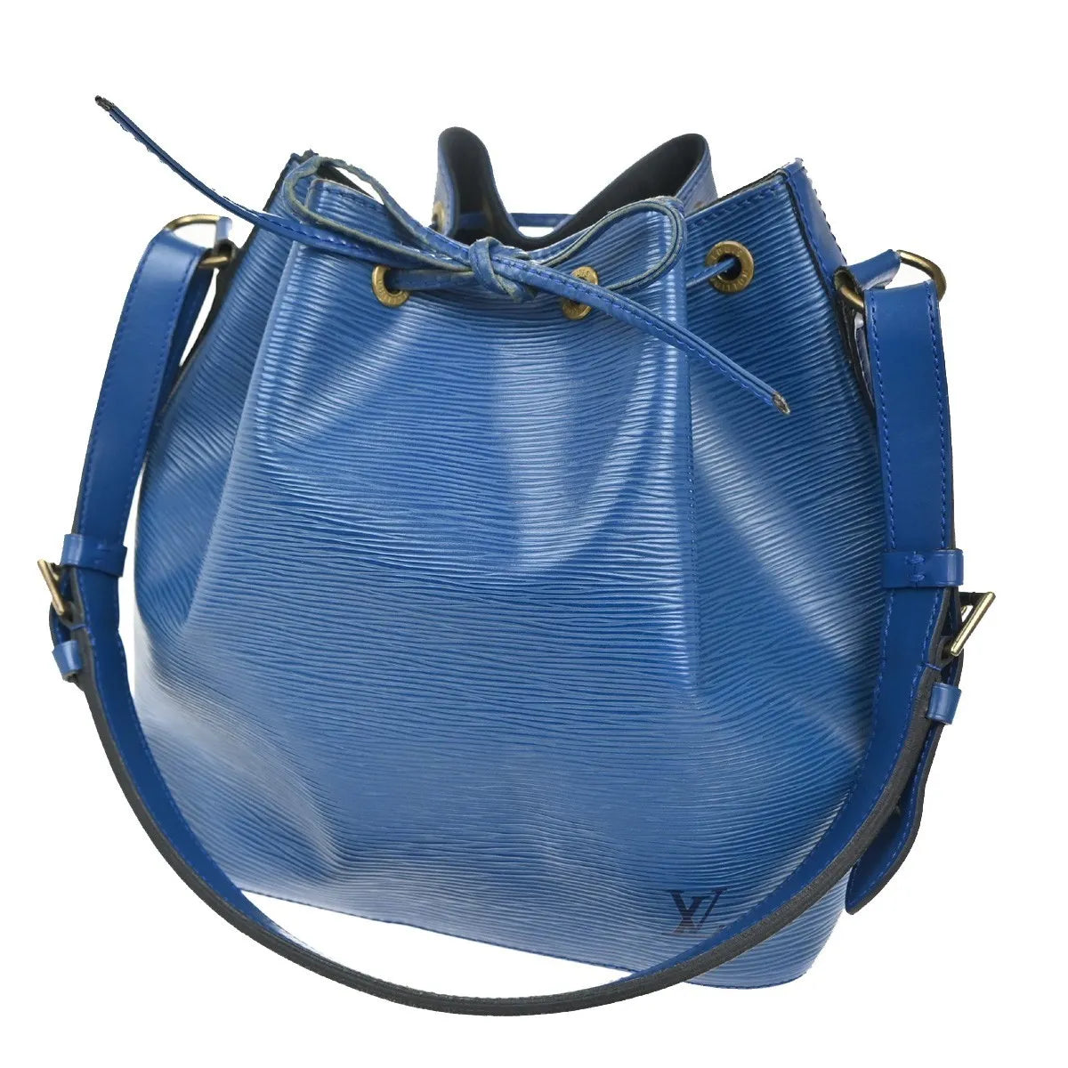 Louis Vuitton Petit Noe Epi Leather Blue Leather Shoulder Bag Bag (Pre-Owned)