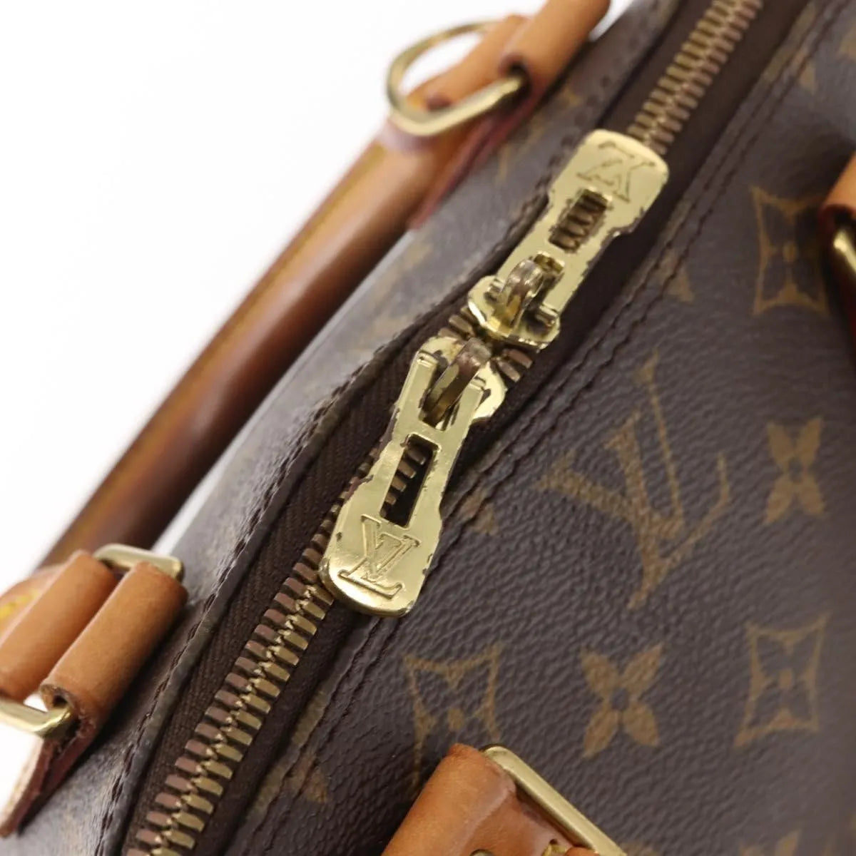 Louis Vuitton Alma Monogram Canvas Brown Canvas Handbag (Pre-Owned)